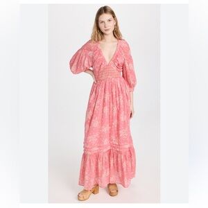 FREE People Golden Hour Pink maxi dress XS